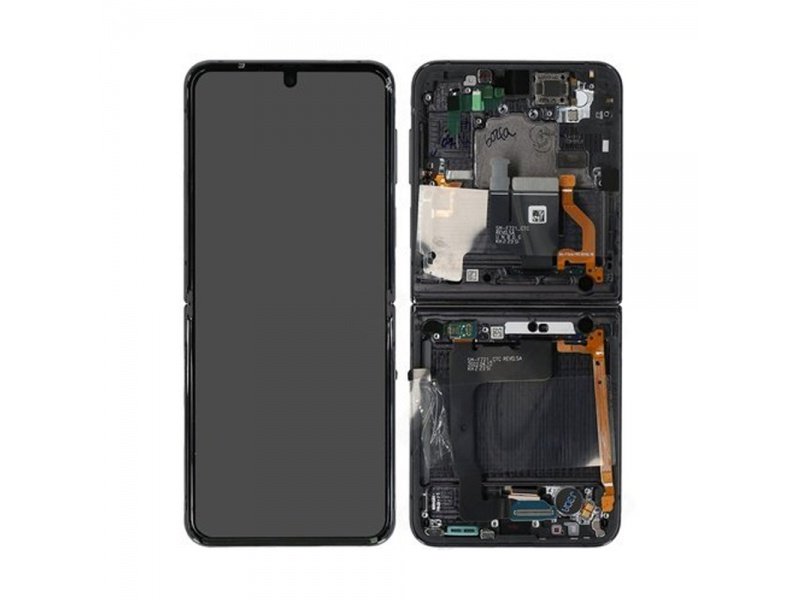 LCD displej + rámeček pro Samsung Galaxy Z Flip 4 5G F721 černá (Service Pack) (GH82-29440E) - obrázek produktu