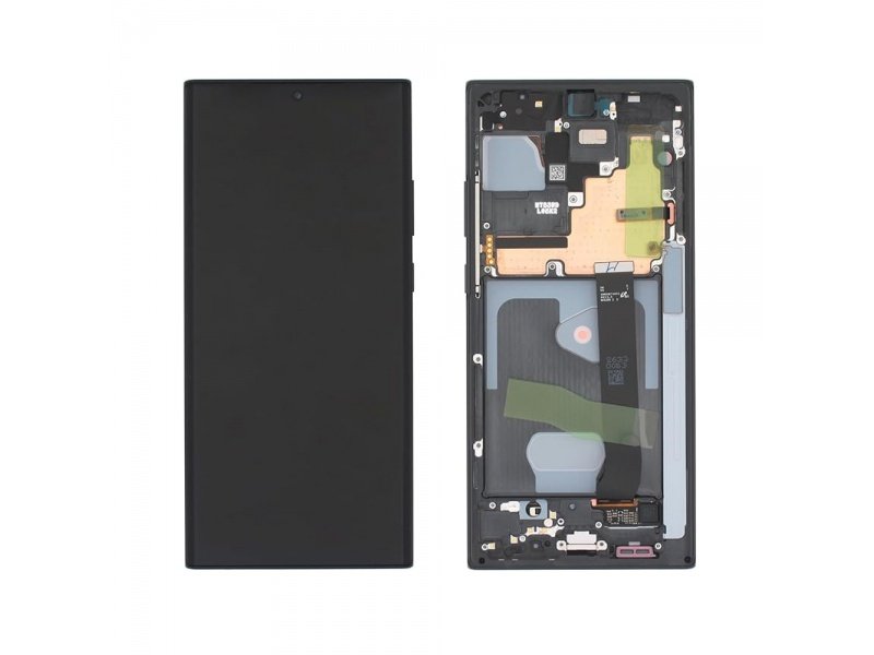 LCD displej + rámeček pro Samsung Galaxy Note20 Ultra N986/N985 5G/4G no camera černá (SP) (GH82-31453A) - obrázek produktu