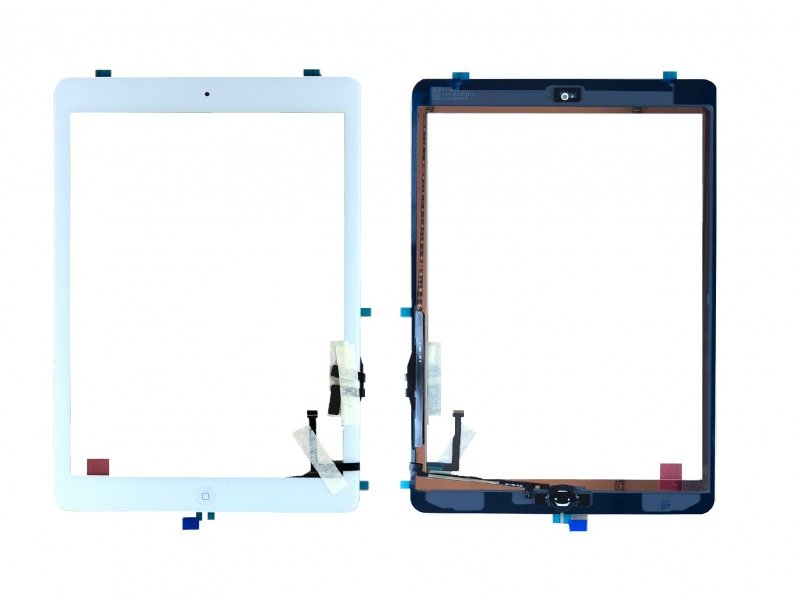 Dotykové sklo s Touch ID a originálním lepením pro Apple iPad Air / iPad 5 2017 bílá - obrázek produktu