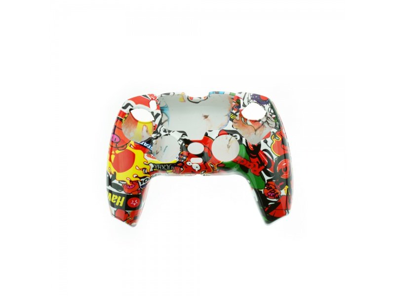 PS5 herní plastový obal pro ovladač konzole Camouflage červená - obrázek produktu