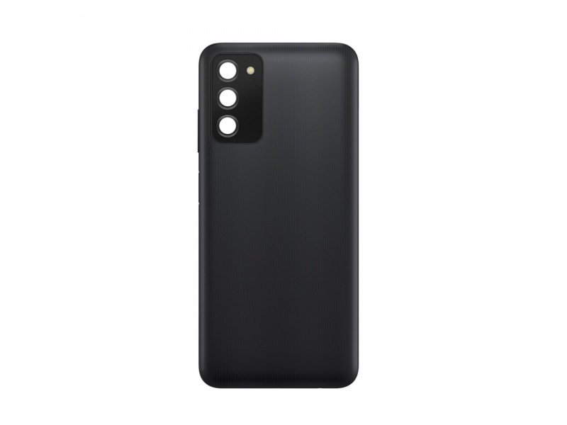 Zadní kryt + čočky + rámeček pro Samsung Galaxy A03s A037G černá (OEM) - obrázek produktu