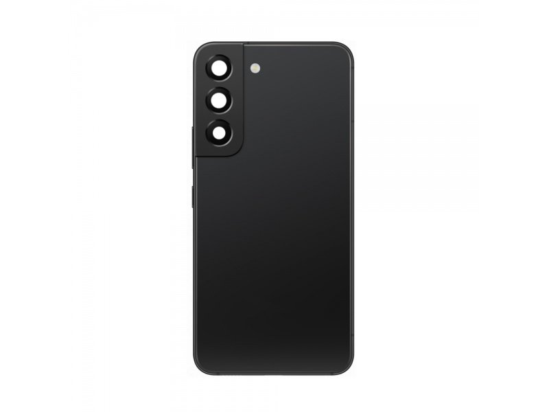 Zadní kryt + čočky + rámeček pro Samsung Galaxy S22 S901B černá (OEM) - obrázek produktu