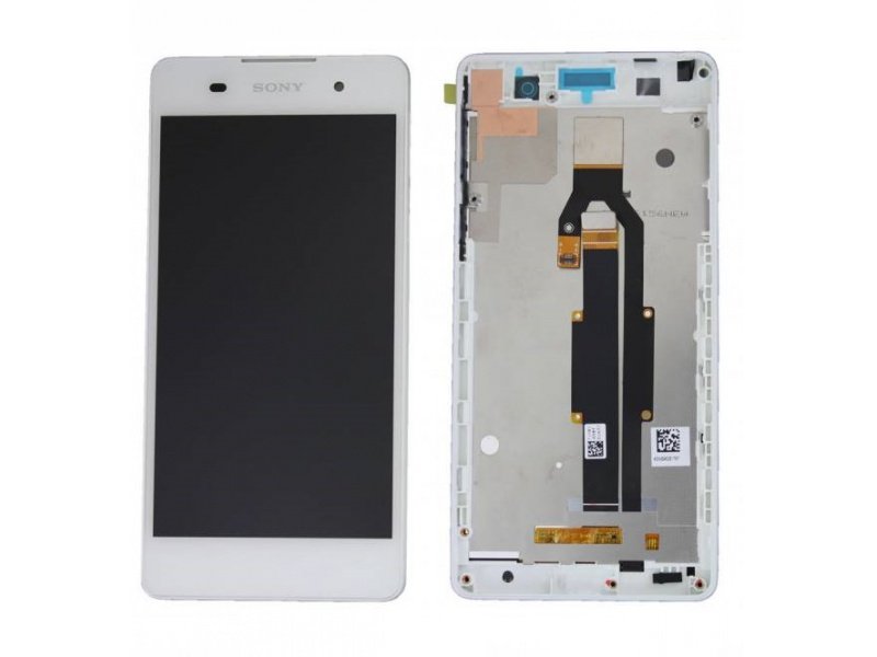 LCD displej + rámeček pro Sony Xperia E5 bílá (OEM) - obrázek produktu