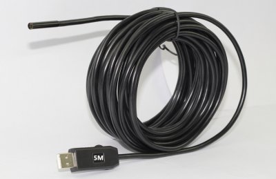 Endoskopická vodotěsná USB kamera 5.5mm, 5 metrů s LED přisvícením - obrázek produktu