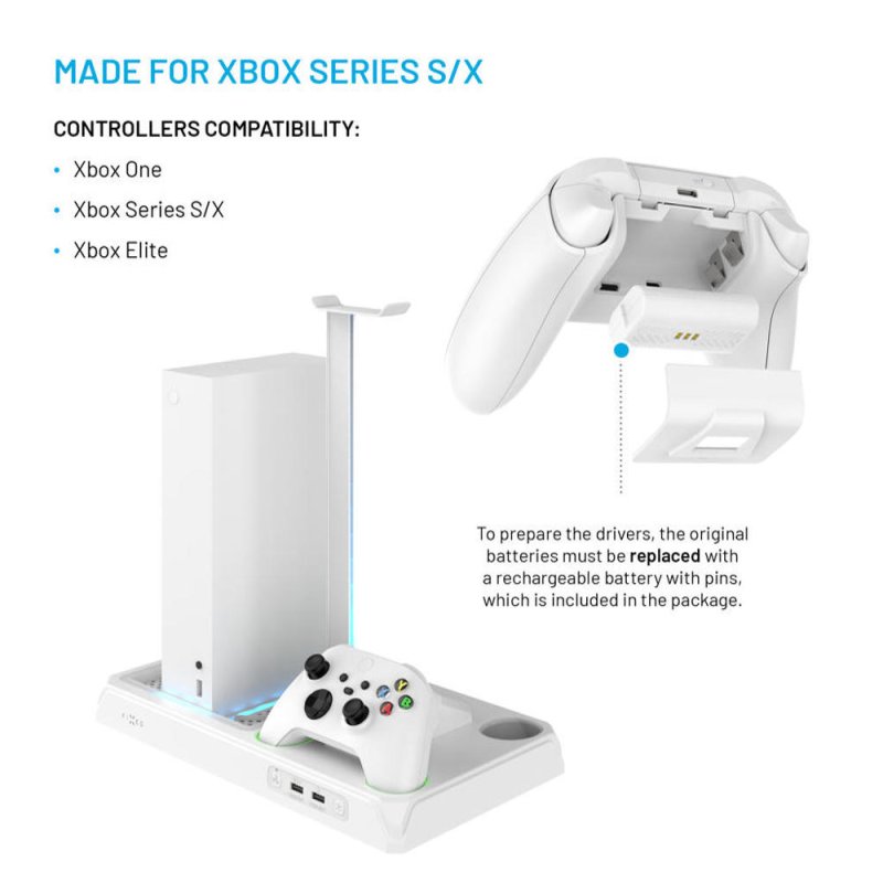 Multifunkční stanice FIXED Xbox Ser. X a S, bílá - obrázek č. 2