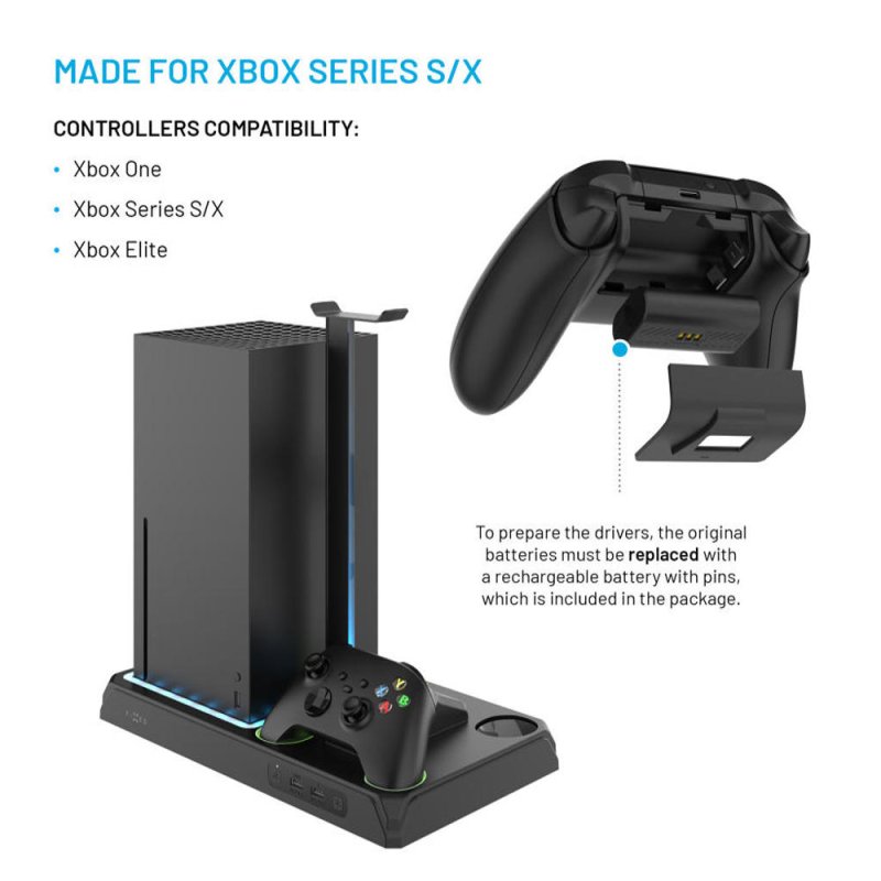 Multifunkční stanice FIXED Xbox Ser. X a S, černá - obrázek č. 2