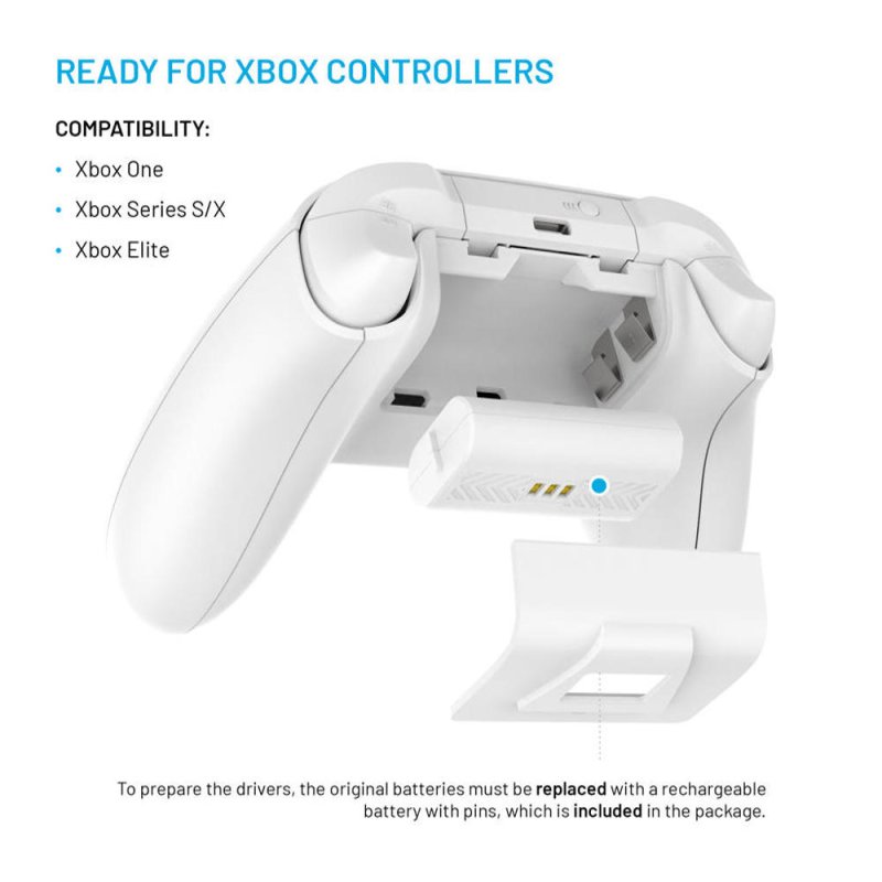 Dobíjecí stanice FIXED pro ovladače Xbox bílá - obrázek č. 2