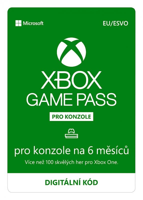 ESD XBOX - Game Pass Console - předplatné na 6 měsíců (EuroZone) - obrázek produktu