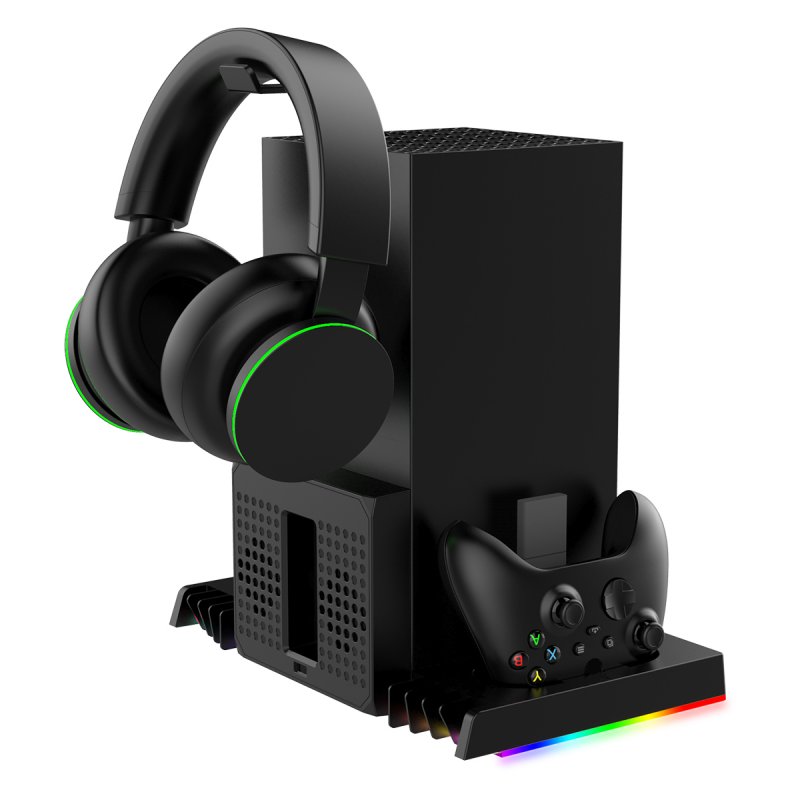 iPega XBX023S Multifunkční Nabíjecí RGB Stojan s Chlazením pro Xbox Series X - obrázek č. 3
