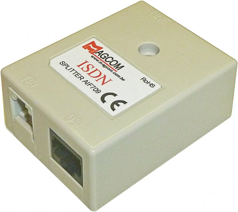 WELL ADSL/ VDSL Splitter AIF709, Annex B, 2x RJ-11, 1x RJ-45 - obrázek produktu