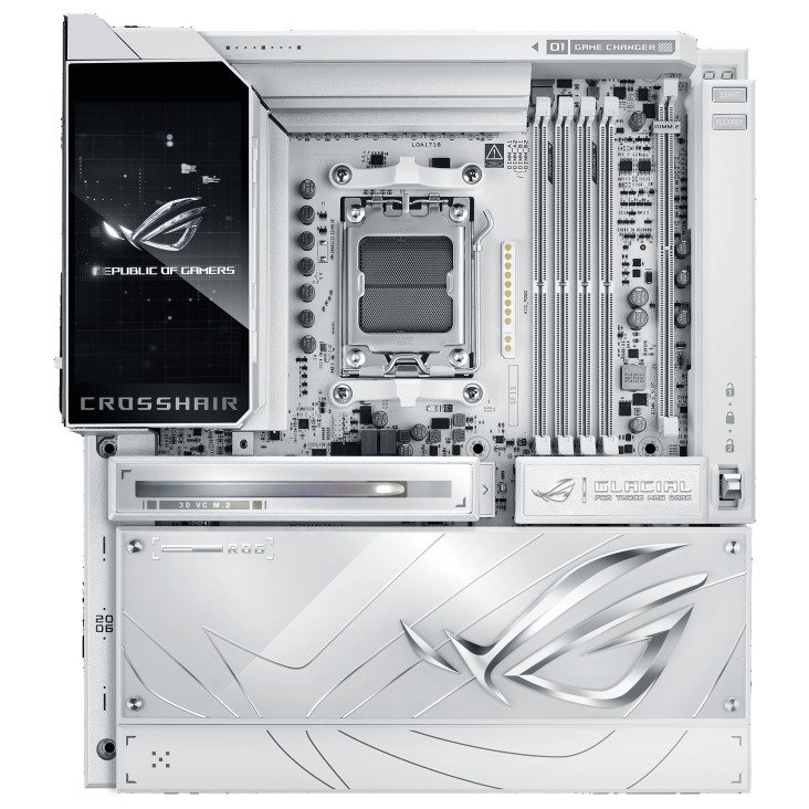 ASUS ROG CROSSHAIR X870E GLACIAL - obrázek produktu