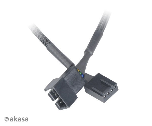 AKASA - PWM prodlužovací kabel ventilátoru 4 ks - obrázek č. 1