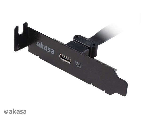 AKASA - USB 3.1 gen 2 Typ C PCI záslepka low profile - obrázek č. 2