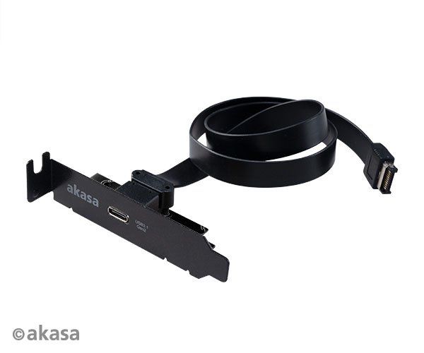 AKASA - USB 3.1 gen 2 Typ C PCI záslepka low profile - obrázek produktu