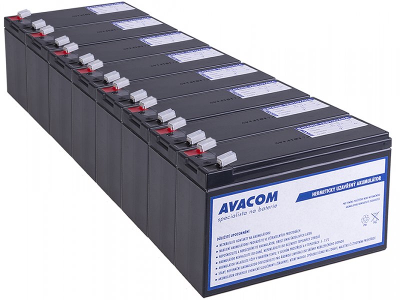 Bateriový kit AVACOM AVA-RBC27-KIT náhrada pro renovaci RBC27 (8ks baterií) - obrázek produktu