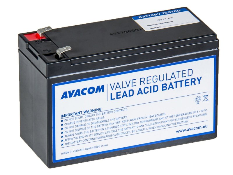 AVACOM AVA-RBP01-12072-KIT - baterie pro UPS Belkin, CyberPower, EATON, Effekta, FSP Fortron, Legran - obrázek produktu