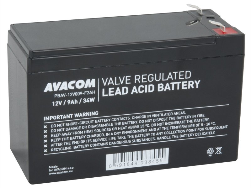 AVACOM baterie 12V 9Ah F2 HighRate (PBAV-12V009-F2AH) - obrázek produktu