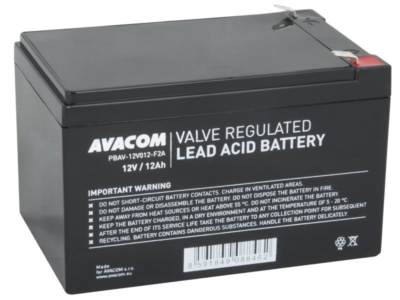 AVACOM baterie 12V 12Ah F2 (PBAV-12V012-F2A) - obrázek produktu