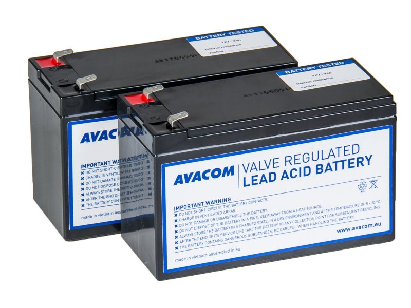 AVACOM AVA-RBP02-12090-KIT - baterie pro UPS CyberPower, EATON, Effekta, FSP Fortron, HP, Legrand - obrázek produktu