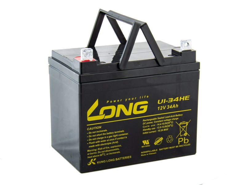 LONG baterie 12V 34Ah F4 DeepCycle (U1-34HE) - obrázek produktu