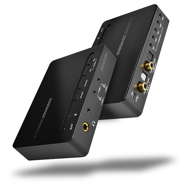 AXAGON ADA-71, USB2.0 - 7.1 audio SOUNDbox, SPDIF vstup/ výstup - obrázek č. 1