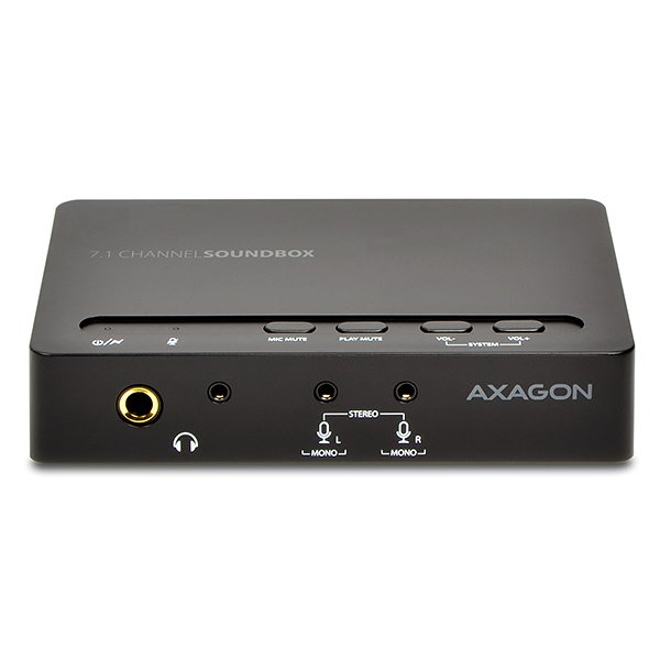 AXAGON ADA-71, USB2.0 - 7.1 audio SOUNDbox, SPDIF vstup/ výstup - obrázek č. 5