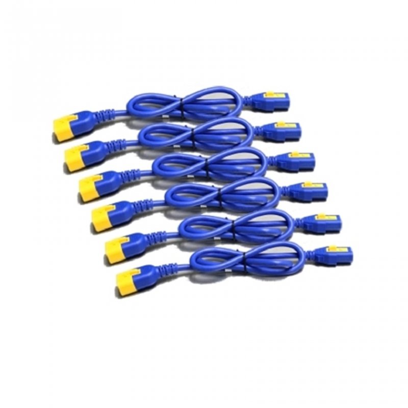 Power Cord Kit (6 ea), Locking, C13 to C14, 1.2m, Blue - obrázek produktu