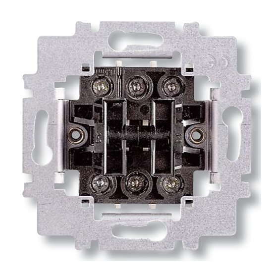 ABB přístroj spínače 6+6 (6+1) střídavý dvojitý - obrázek produktu