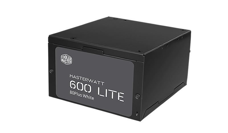 zdroj Cooler Master MasterWatt Lite 230V (ErP 2013) 600W, aPFC, 12cm fan, 80+, eff. 85%, černý - obrázek produktu
