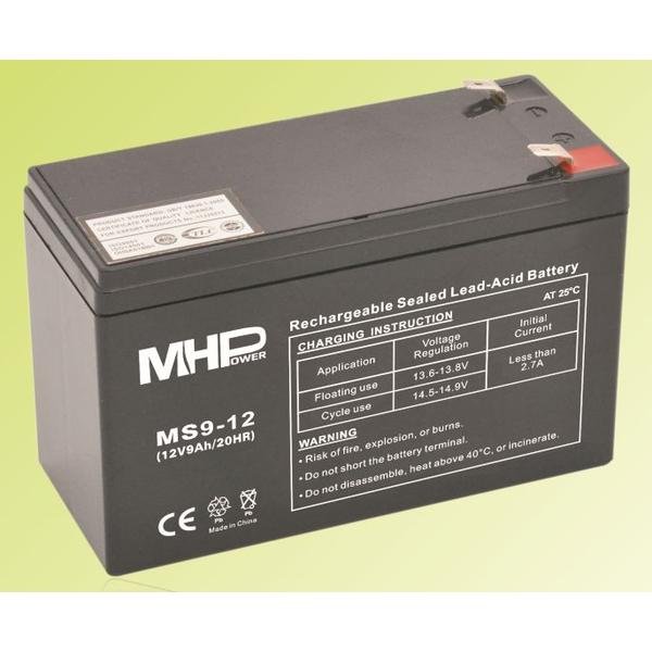 Pb akumulátor MHPower VRLA AGM 12V/ 9Ah (MS9-12) - obrázek produktu