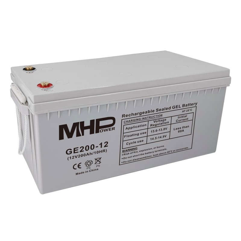 MHPower GE200-12 Gelový akumulátor 12V/ 200Ah - obrázek produktu