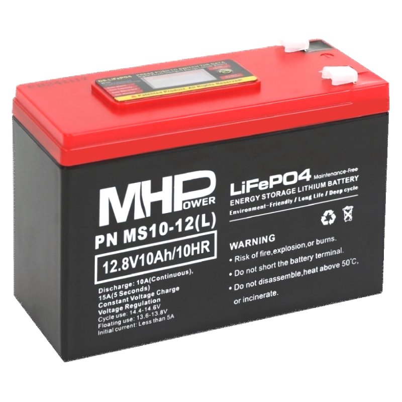 MHPower MS10-12(L) Lithium baterie LiFePO4 12V / 10A - obrázek produktu
