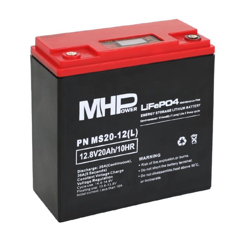 MHPower MS20-12(L) Lithium baterie LiFePO4 12V / 20A - obrázek produktu