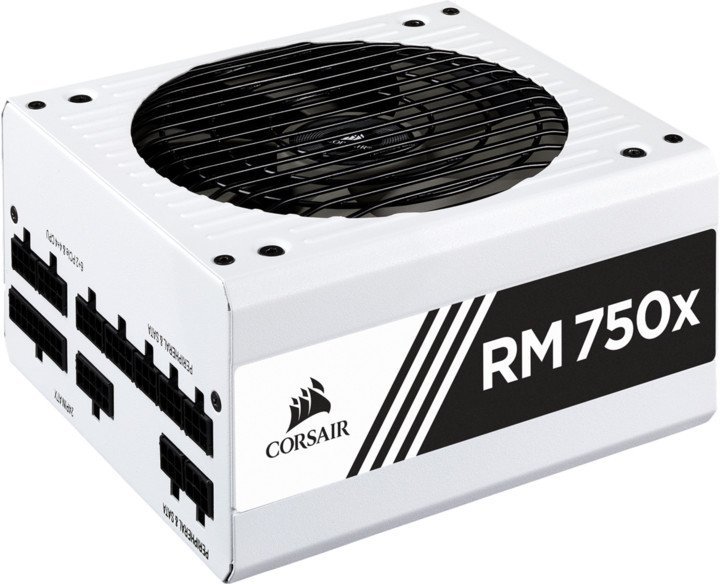 CORSAIR RM750X PSU 750W 80+ Gold, bílá - obrázek produktu