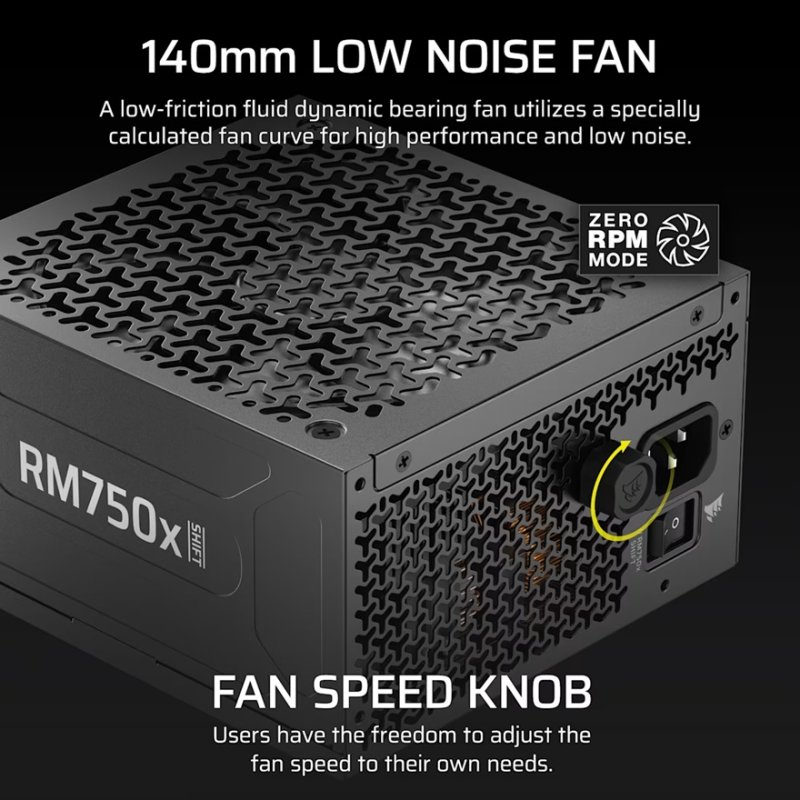 CORSAIR RM750x SHIFT 80+ GOLD, MODULAR - obrázek č. 5