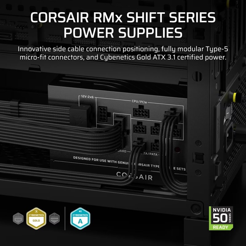CORSAIR RM1000x SHIFT 80+ GOLD, MODULAR - obrázek č. 1