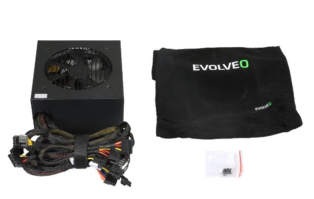 EVOLVEO G550 zdroj 550W, 80+ GOLD, 90% účinnost, aPFC, 140mm ventilátor, retail - obrázek č. 3