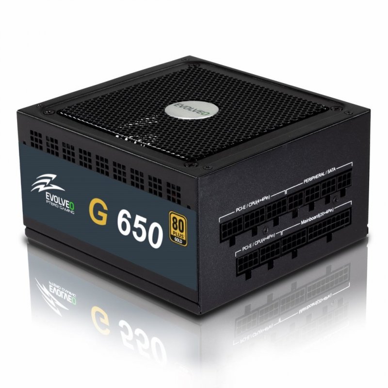 EVOLVEO G650/ 650W/ ATX/ 80PLUS Gold/ Modular/ Retail - obrázek produktu