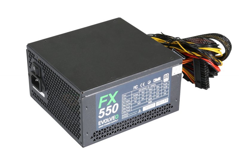 EVOLVEO FX 550 / 550W / ATX / 80PLUS 230V EU / Bulk - obrázek č. 1