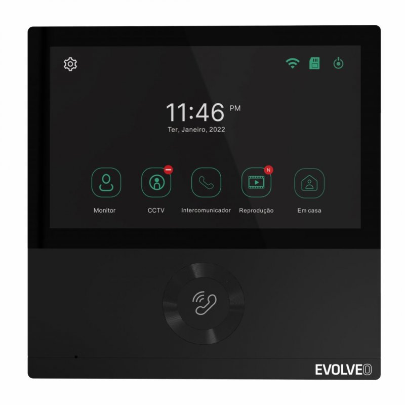 EVOLVEO DoorPhone AHD7, Sada domácího WiFi videotelefonu s ovládáním brány nebo dveří, černý monitor - obrázek č. 2