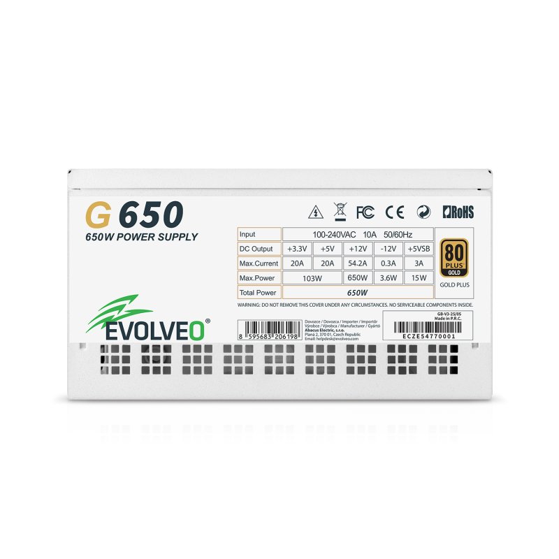 EVOLVEO G650, 650W /  ATX 3.1 /  80+ GOLD /  Modular - obrázek č. 3