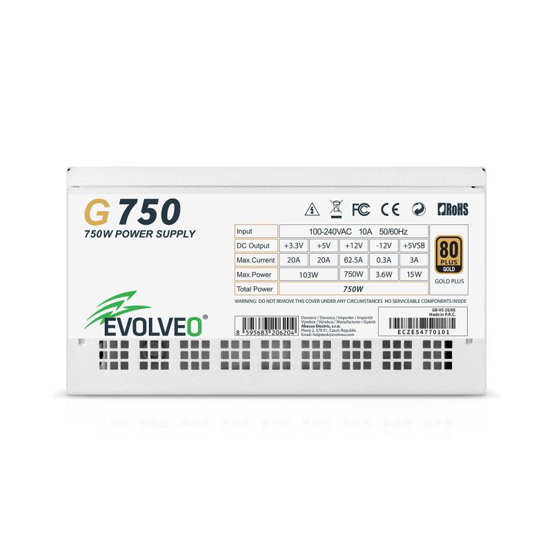 EVOLVEO G750, 750W /  ATX 3.1 /  80+ GOLD /  Modular - obrázek č. 2
