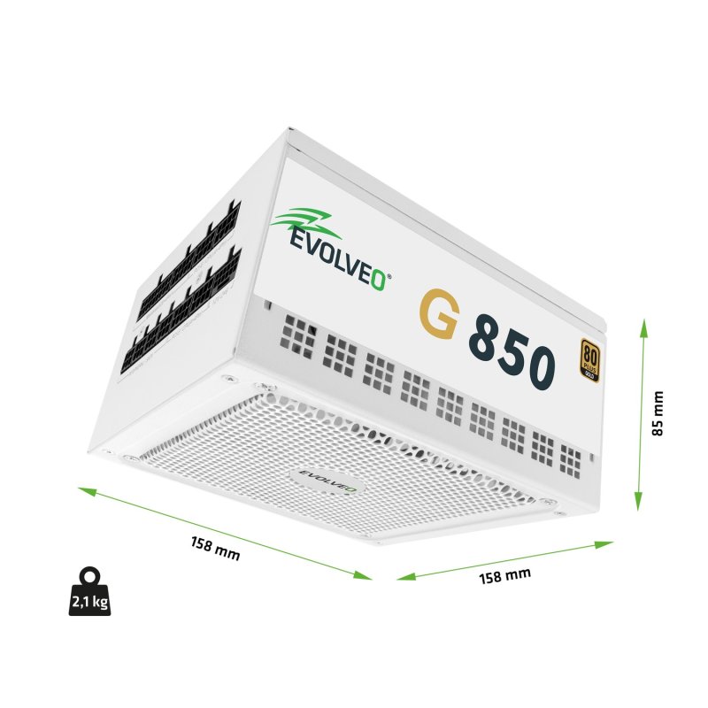 EVOLVEO G850, 850W /  ATX 3.1 /  80+ GOLD /  Modular - obrázek č. 2