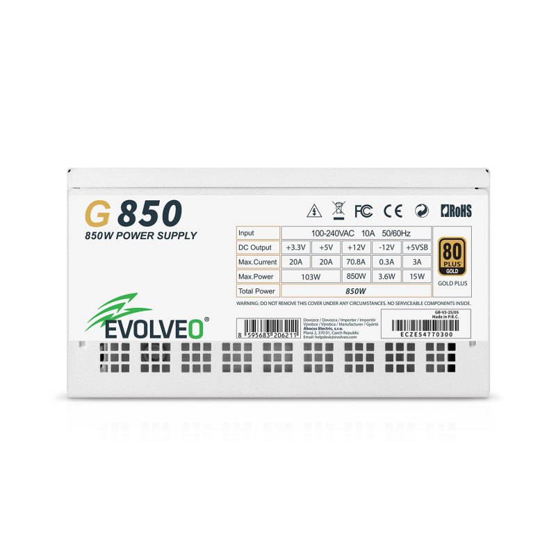 EVOLVEO G850, 850W /  ATX 3.1 /  80+ GOLD /  Modular - obrázek č. 3