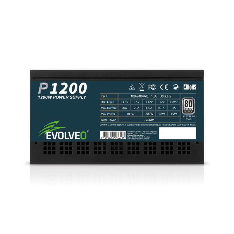 EVOLVEO P1200, 1200W /  ATX 3.1 /  80+ PLATINUM / - obrázek č. 2