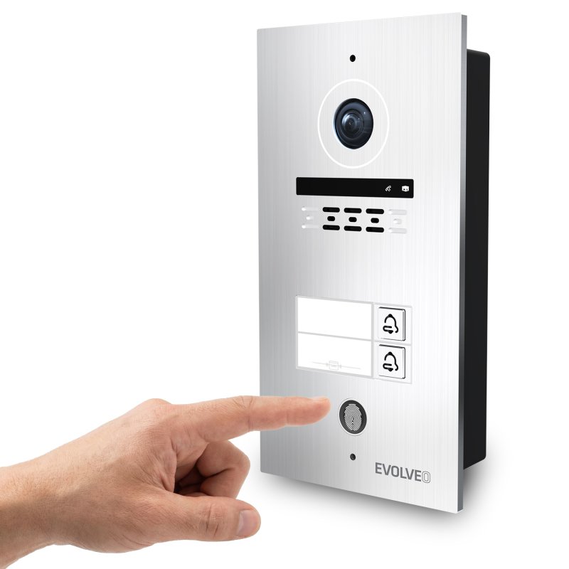 EVOLVEO DoorPhone ID-2, 2drátový videotelefon pro dva byty s RFID, otiskem prstu a podporou ONVIF ka - obrázek č. 9