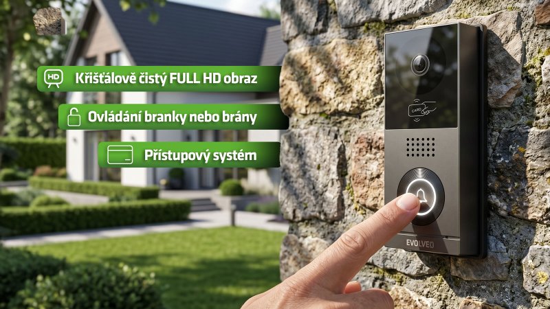 EVOLVEO DoorPhone AHD7 Plus – domovní videotelefon s čipovým odemykáním a mobilní aplikací - obrázek č. 1