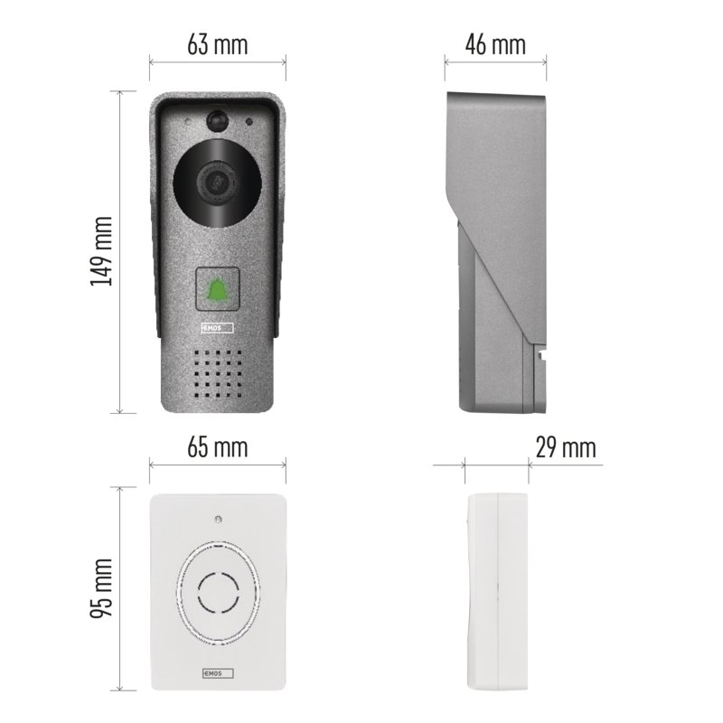 EMOS GoSmart videozvonek IP-09C - obrázek č. 3