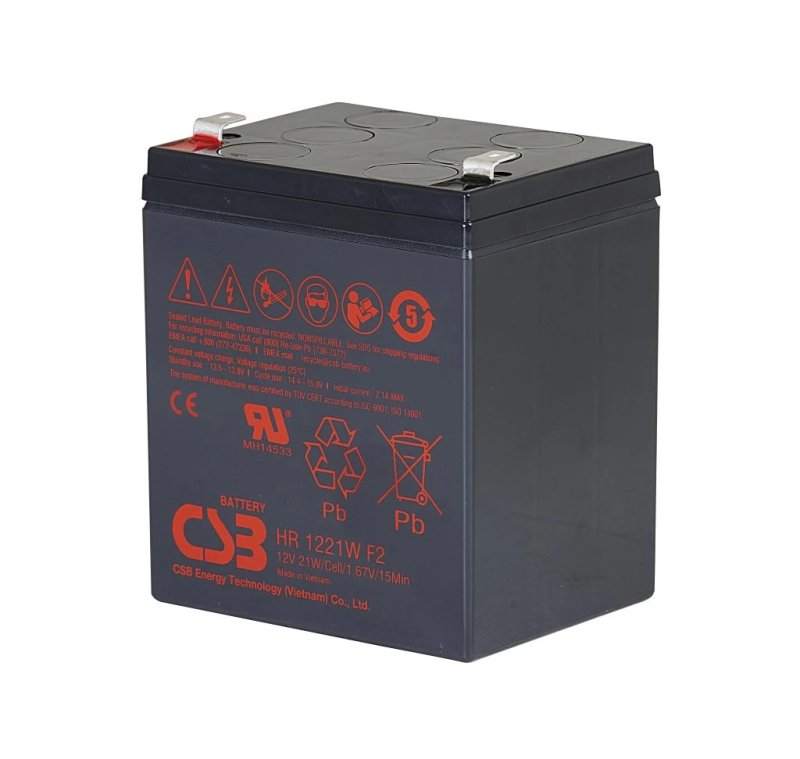 Baterie CSB HR1221WF2, 12V, 5Ah / 21W, F2 - obrázek produktu