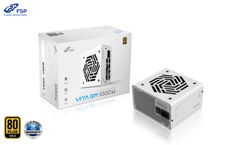 FSP VITA GM White / 1000W / ATX 3.1 / 80PLUS Gold / Modular / Retail - obrázek produktu